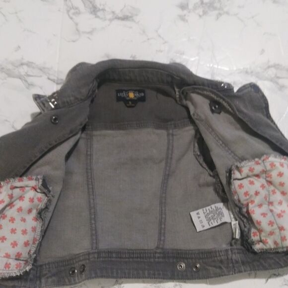 Lucky Brand girls moto style denim jacket - Picture 6 of 11